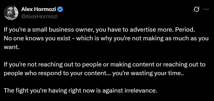 Marketing quote about product vs awareness