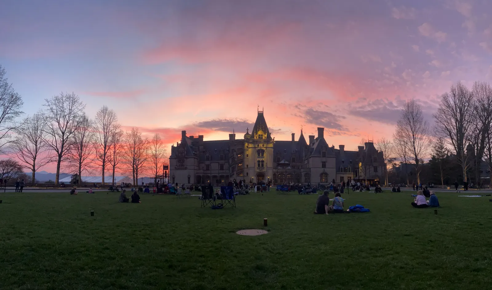 Biltmore Estate at sunset during the March 2026 update period